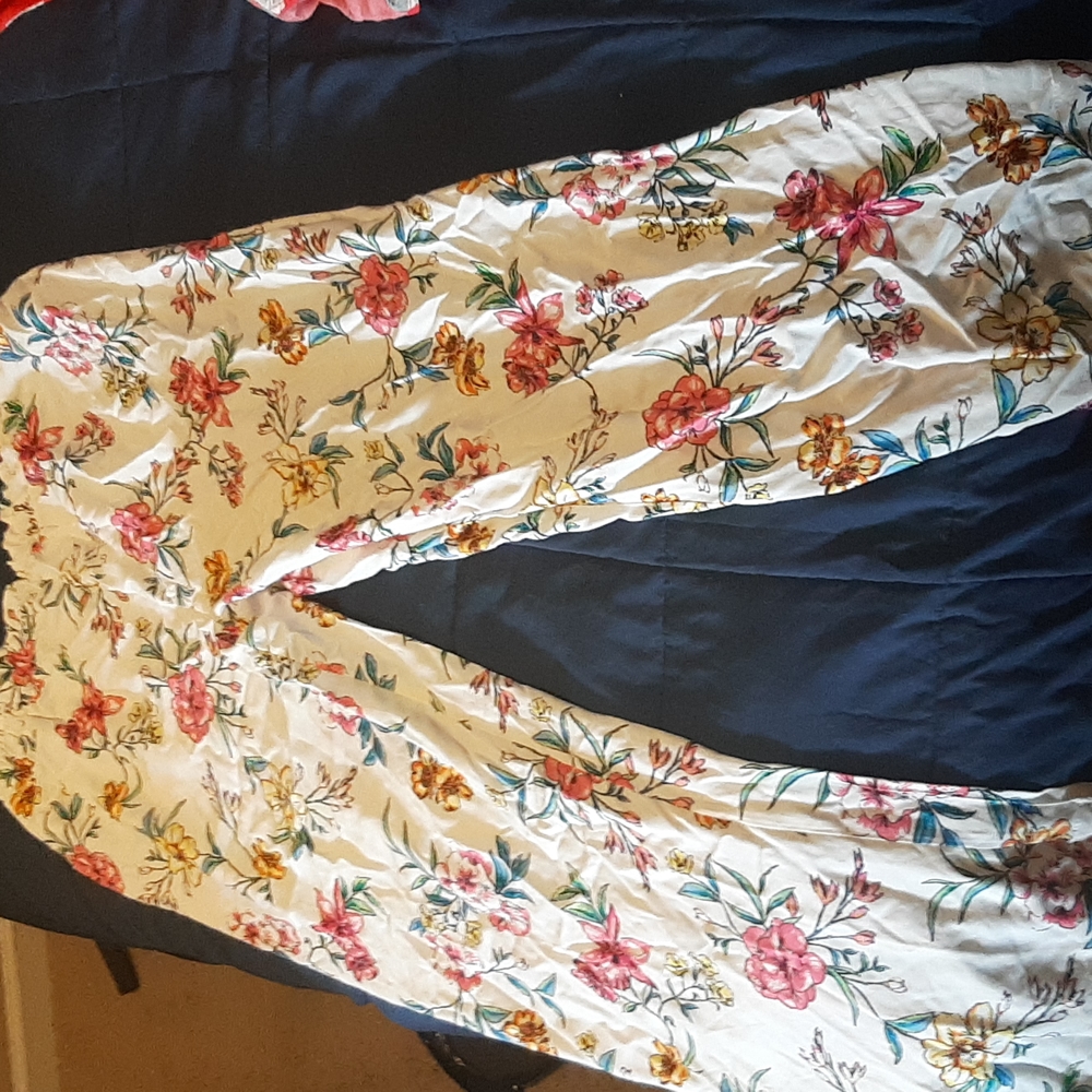 Summer floral pants